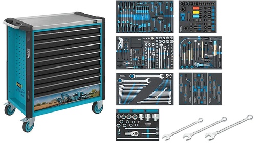 [179NXL-8/388] Tool trolley Assistent 179NXL with 388-piece tool assortment (179NXL-8/388, HAZET)