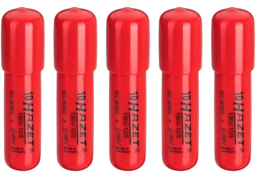 [196V-10/5] End caps with self clamping, 1000 V (196V-10/5, HAZET)