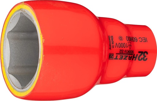 [900KV-32] Socket, hexagon, 32 mm, with protective insulation (900KV-32, HAZET)