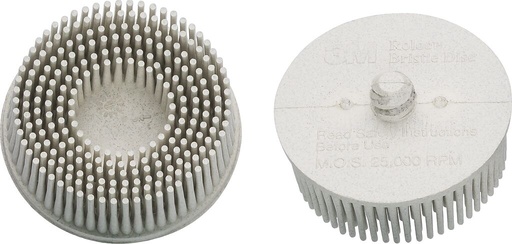 [9033-11-0120/2] Replacement Bristle Disc Set, White, Grit 120, 2 pcs (9033-11-0120/2, HAZET)