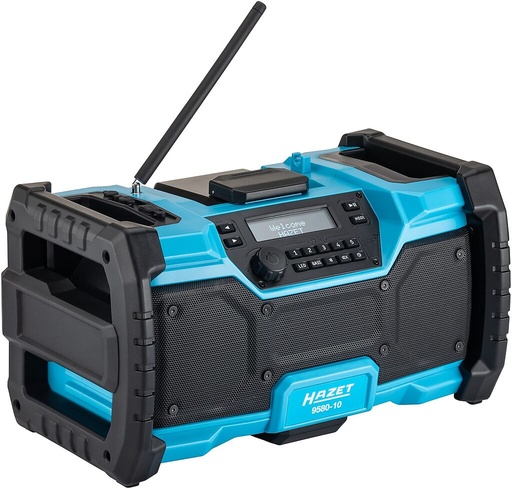 [9580-10] DAB radijas su Bluetooth, hibridinis 18 V / 230 V (9580-10, HAZET)