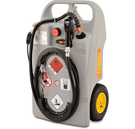 [11102] Dīzeļdegvielas ratiņi 100 l, CENTRI SP30 12V ar kabeli, automātiskais uzgalis, BCS 56×4 (11102, CEMO)