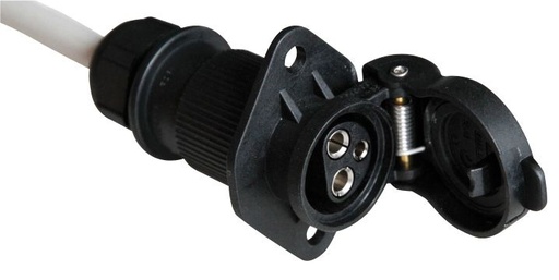 [10230] Kontaktligzda DIN 9680, 3 kontaktu, 6–24 V, līdz 25 A, IP54 (10230, CEMO)