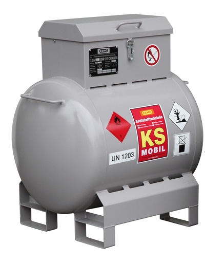 [10025] KS-Mobile 200 l, krāsots, ar rokas sūkni 25 l/min, CEMO (10025)