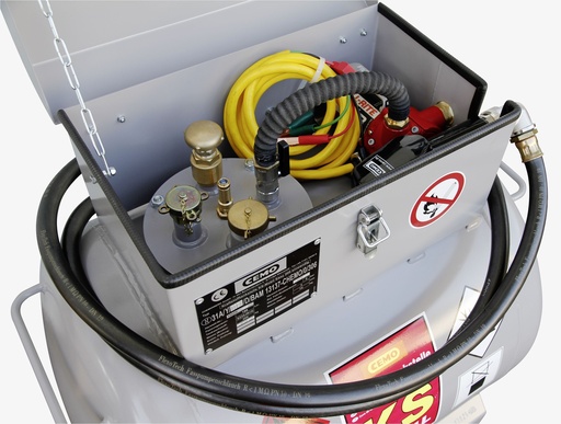 [10755] KS-Mobile 200 l ar elektrisko sūkni, 12 V, 25 l/min, ATEX un automātisko uzgali, CEMO (10755)