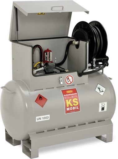 [10995] KS-Mobile 300 l su elektriniu siurbliu 12 V, 25 l/min, ATEX ir automatiniu antgaliu, CEMO (10995)
