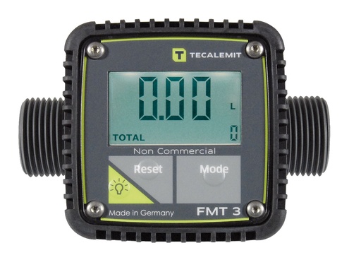 [10451] Skaitmeninis turbininis matuoklis FMT II, POM, 5–90 l/min, 1" BSP (10451, CEMO)