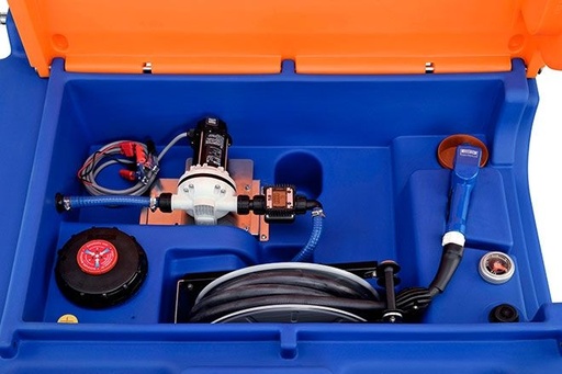 [11146] CEMO Blue-Mobile Easy 980 l Premium AdBlue® izsniegšanas iekārta, 12 V, kaste ar cēlējcilpām, atverams vāks, 4 m šļūtene (11146, CEMO)