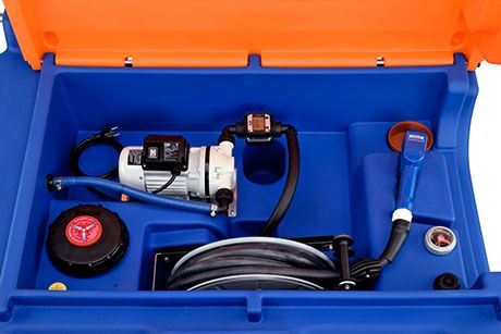 [11147] CEMO Blue-Mobile Easy 980 l Premium AdBlue® dispensing unit, 230 V, box with lifting eyes, hinged lid, 4 m hose (11147, CEMO)