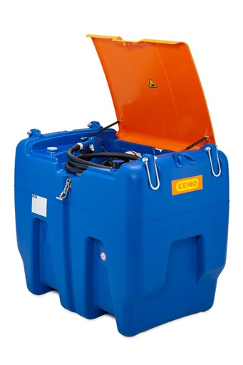 [11927] CEMO Blue-Mobil Easy 620 l AdBlue® išdavimo įrenginys, 12 V, ~30 l/min, 4 m žarna, autom. pistoletas (AZV), su dangčiu (11927, CEMO)