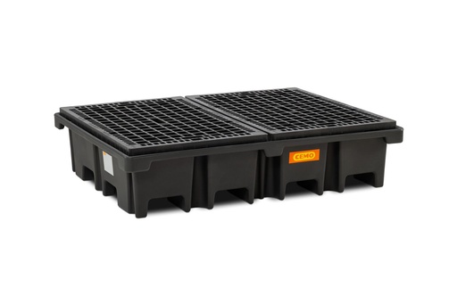 [11268] PE pallet sump 425/4 with PE grating, CEMO (11268)