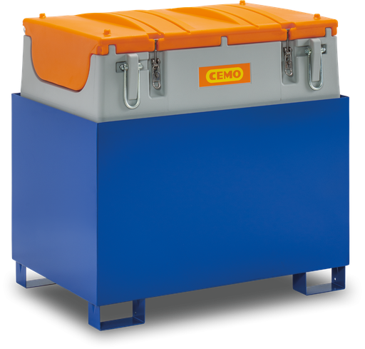 [11504] Steel sump pallet SW600/2, painted, without grating, 600 l, 120 x 81 x 81 cm (11504, CEMO)