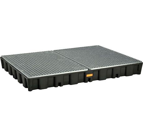 [11137] PE spill pallet 250HD with galvanised steel grating, CEMO (11137)