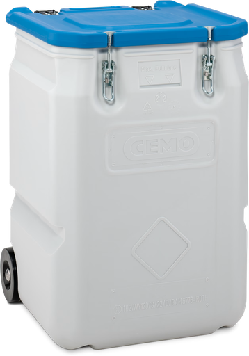 [11460] Mobile box 250 L, blue lid, CEMO (11460)