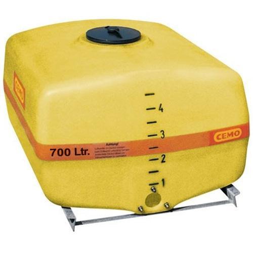 [2857] Trunk-shaped tank, 700 l, with pump sump, dome dia. 380 mm (2857, CEMO)