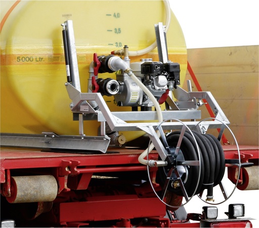 [10543] Foldable hose reel for high vehicles (without hose), securely mounted (10543, CEMO)
