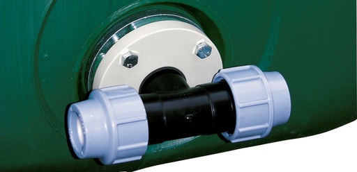 [7660] Universal flange connection, T-piece 1″ (7660, CEMO)