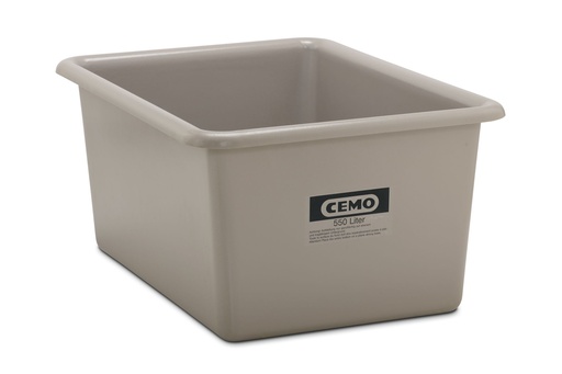 [1163] Rectangular container 550 l, grey (1163, CEMO)