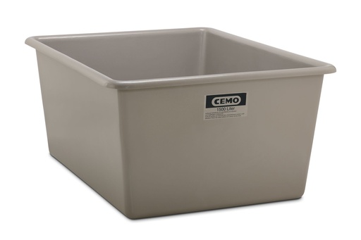 [1166] Rectangular container 1500 l, grey (1166, CEMO)