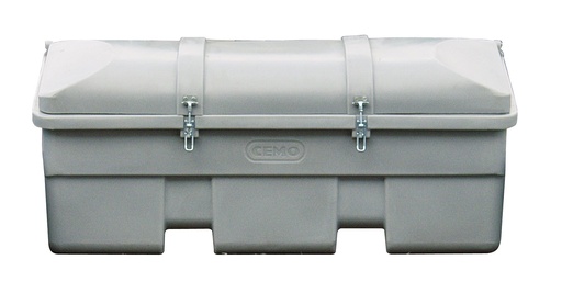 [7841] Transportlīdzekļa kaste 750 l, PE, pelēka (7841, CEMO)