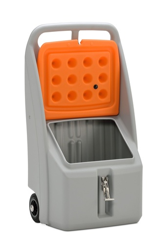[11285] Go-Box 70 l pilka/oranžinė su sklende, CEMO (11285)
