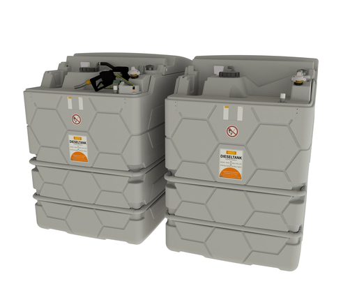 [10525] CUBE 5000 l diesel filling station, indoor, Basic (10525, CEMO)