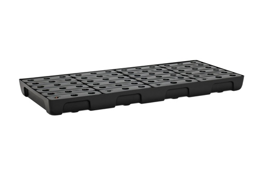 [11740] PE small spill tray 13/6 with PE grating, 44 l, 130 x 60 x 10 cm, CEMO (11740)