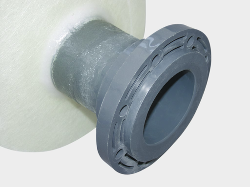 [1746] DIN flange, laminated PVC, Nw40 (1746, CEMO)