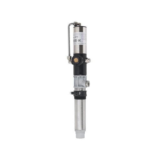 [1045V] Vienpusējas darbības nerūsējošā tērauda pneimatiskais sūknis, attiecība 1:1, 60 l mucām, Viton® blīves (1045V, FLEXBIMEC)