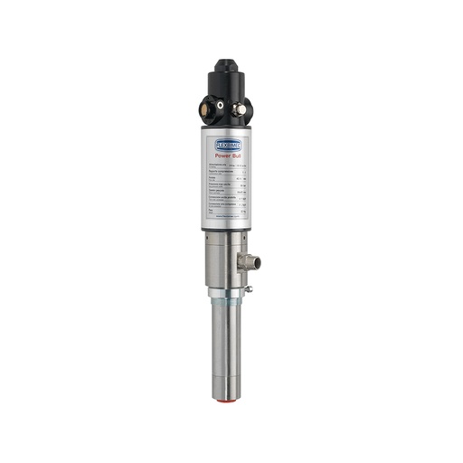 [1079] Nerūsējošā tērauda pneimatiskais sūknis Power Bull, attiecība 4:1, PTFE blīves, ražīgums 35 l/min (1079, FLEXBIMEC)