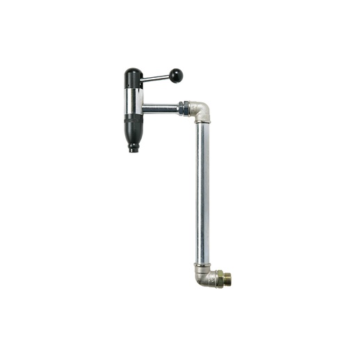 [2303/45] Atsperu krāns ar pagarinājumu tiešai pievienošanai pneimatiskajiem sūkņiem, pagarinājums H 400 mm (2303/45, FLEXBIMEC)
