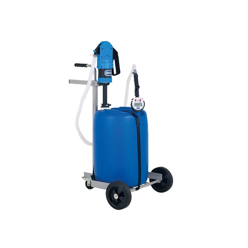 [6774] Mobilus rankinio dozavimo komplektas AdBlue®/DEF 60 l statinėms su rankiniu siurbliu ir elektroniniu srauto matuokliu su valdymo pistoletu 6774, FLEXBIMEC
