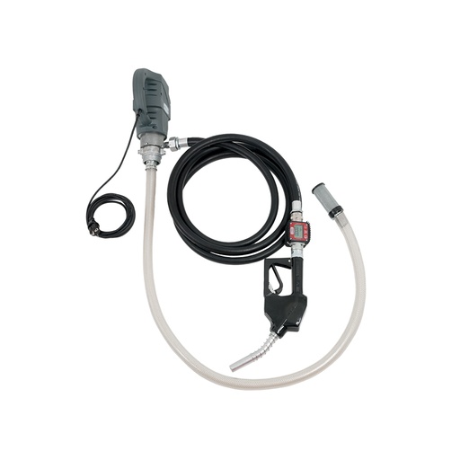 [6782] Electric hybrid transfer kit for diesel, fuel oil, bio-diesel, antifreeze for direct mounting on drums or tanks, with electronic flow meter. 230 Vac - Delivery 80 l/min, FLEXBIMEC (6782)