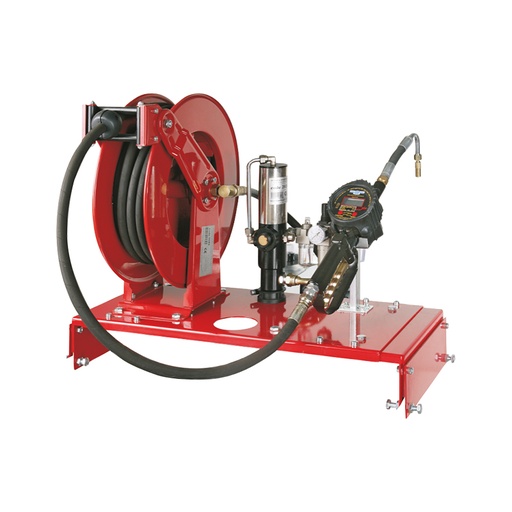 [8206] Pneumatic oil kit with bracket for 1000 l steel stocking tank with hose-reel and 15 m hose, FLEXBIMEC (8206)