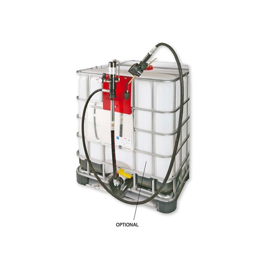 [8207/10] Pneumatic oil kit with bracket for 1000 l steel storage tank, hose reel and 10 m hose (8207/10, FLEXBIMEC)