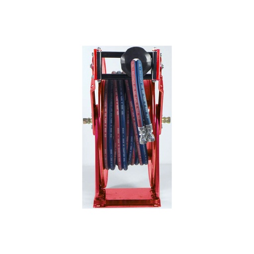 [9418] Spring-driven hose reel, painted steel, for welding twin hose (oxygen + acetylene), Ø 5/16 in., hose length up to 20 m, without hose (9418, FLEXBIMEC)