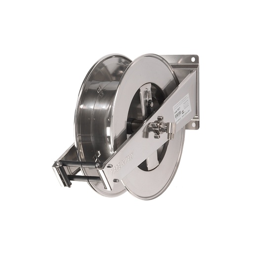 [9521] Spring driven stainless steel hose reel, max length 25 m, without hose – Ø 3/8 in., standard series, FLEXBIMEC (9521)