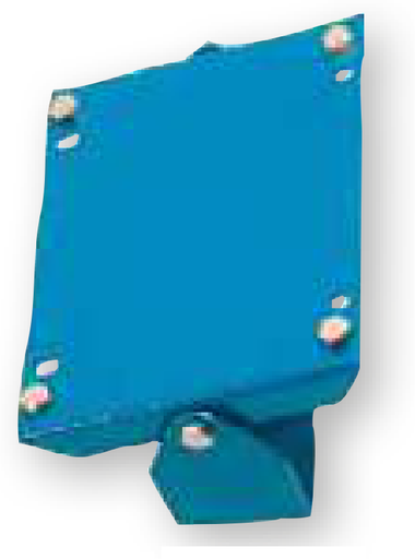[9768B] Grozāms sienas montāžas kronšteins, krāsots tērauds, zils, šļūteņu spolēm art. nr. 9092X–9093X (9768B, FLEXBIMEC)