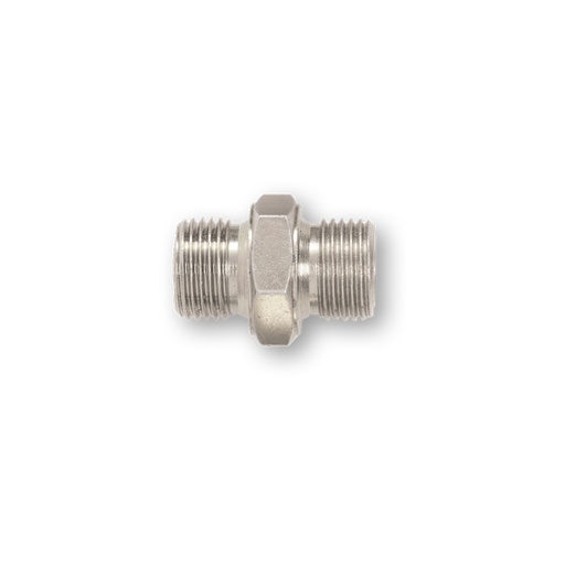 [9917N] Stainless steel adapter M-M 3/4 in. x 3/4 in. BSP-NPT (9917N, FLEXBIMEC)