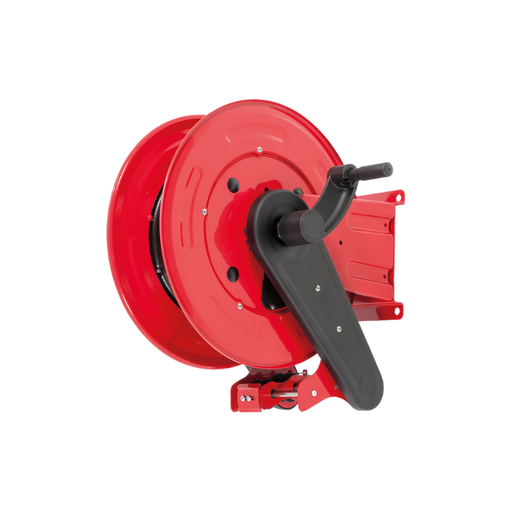 [OSGF42130] Painted steel manual hose reel ORION RD series for max 20 mt Ø1/2" hose - disc 434 mm - spool 130 mm - drum 250 mm - w/o hose guide (w/o hose), FLEXBIMEC (OSGF42130)