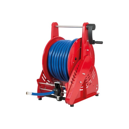 [OPSGF42261] Krāsota tērauda manuālais šļūtenes uztinējs ORION HEAVY DUTY (pastiprināta) sērija paredzēts maks. 15 m Ø1 col. šļūtenēm - disks 434 mm - spole 260 mm - veltnis 250 mm - bez šļūtenes vadotnes (bez šļūtenes), FLEXBIMEC (OPSGF42261)