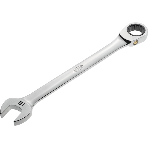 [V1030] Ratcheting combination wrench, long, size 19 mm (V1030, VIGOR)
