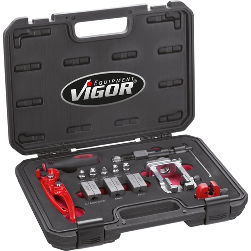 [V1728] Tube flaring tool set, 13 pieces (V1728, VIGOR)
