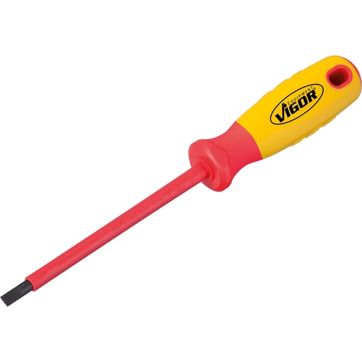 [V2030] VDE screwdriver for slotted screws, size 1 x 5.5 mm (V2030, VIGOR)