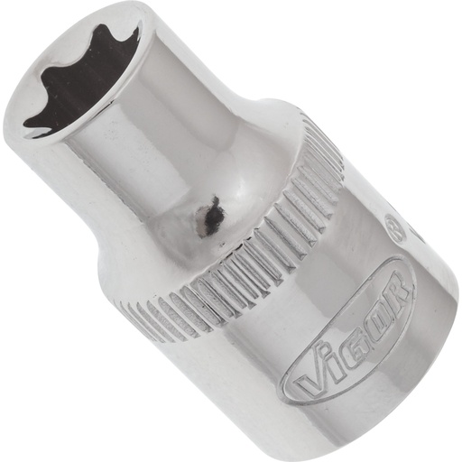 [V2143N] E-profile socket E10, 3/8 in., 28 mm (V2143N, VIGOR)