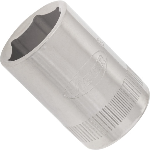 [V2272N] 6-point socket 1/4" 12 mm (V2272N, VIGOR)