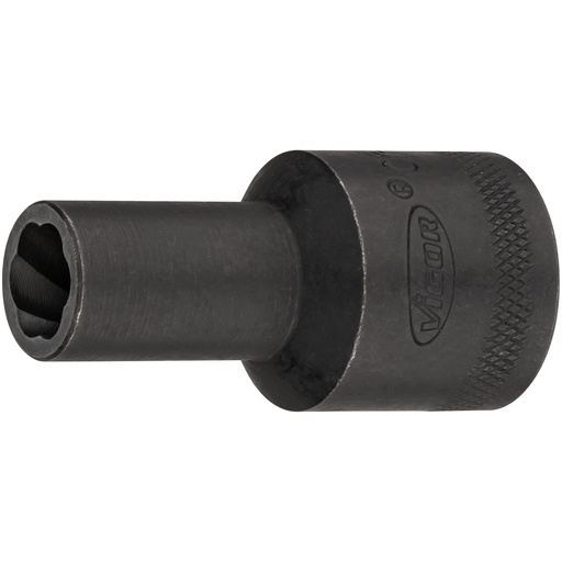 [V2404N-10] Extractor socket with spiral profile, size 10 mm (V2404N-10, VIGOR)