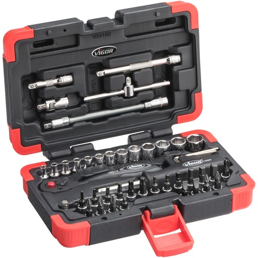 [V2414N] Socket set ∙ size 0,8 x 4 – 1,2 x 7 mm · 1,3 – 14 mm · PH1 – PH3 · PZ1 – PZ3 · T (V2414N, VIGOR)