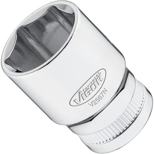 [V2567N] 6-point socket 1/2" 21 mm (V2567N, VIGOR)