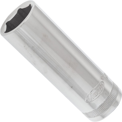 [V2589N] Long 6-point socket 3/8" 18 mm (V2589N, VIGOR)